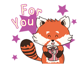 Little Tipsy the Red Panda sticker #897590