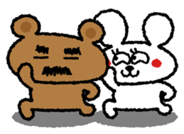 Beard Bear and Gourmet Rabbit sticker #898795