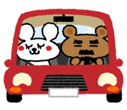 Beard Bear and Gourmet Rabbit sticker #898796