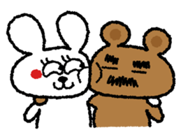 Beard Bear and Gourmet Rabbit sticker #898797