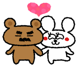 Beard Bear and Gourmet Rabbit sticker #898798