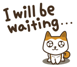 Hachi is waiting for you (English Ver.) sticker #898891