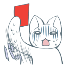 I don't wear the Cat cartoon-costume. sticker #899608