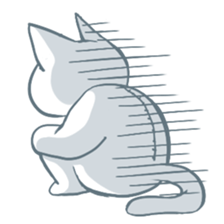 I don't wear the Cat cartoon-costume. sticker #899625