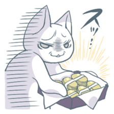 I don't wear the Cat cartoon-costume. sticker #899628