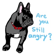 french bulldog's TOYkun English version sticker #900253