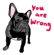 french bulldog's TOYkun English version sticker #900254