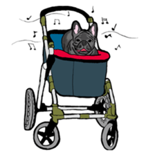 french bulldog's TOYkun English version sticker #900255