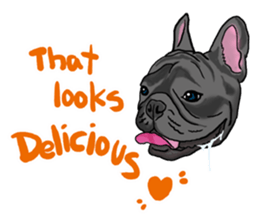 french bulldog's TOYkun English version sticker #900259