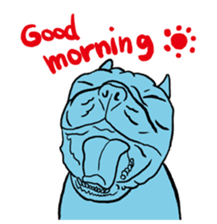 french bulldog's TOYkun English version sticker #900276