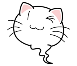 Shiro of Nekotama sticker #900524