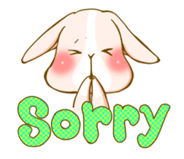 Rabbits Ami and foo sticker #900719