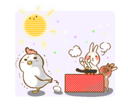 Rabbits Ami and foo sticker #900733