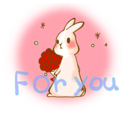 Rabbits Ami and foo sticker #900742