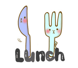 Rabbits Ami and foo sticker #900745