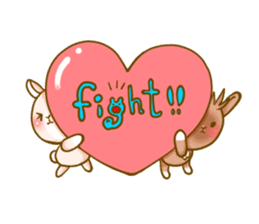 Rabbits Ami and foo sticker #900749