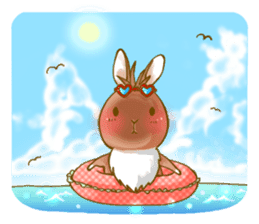 Rabbits Ami and foo sticker #900754