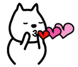 Sticker of white dog sticker #901241