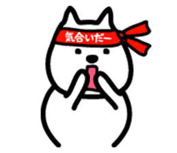 Sticker of white dog sticker #901244