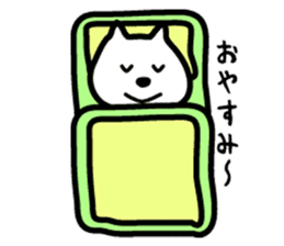 Sticker of white dog sticker #901255