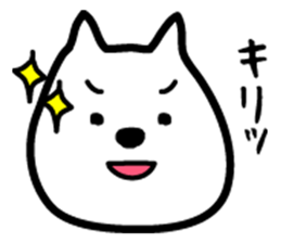 Sticker of white dog sticker #901269