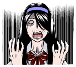 Japanese scary sticker sticker #901292