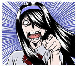 Japanese scary sticker sticker #901293