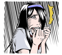 Japanese scary sticker sticker #901307