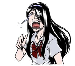 Japanese scary sticker sticker #901311