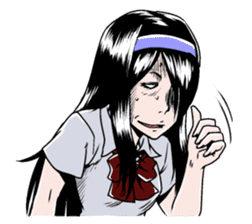 Japanese scary sticker sticker #901316