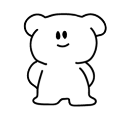 white bear sticker #901399