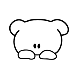 white bear sticker #901402