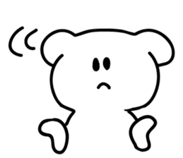 white bear sticker #901410