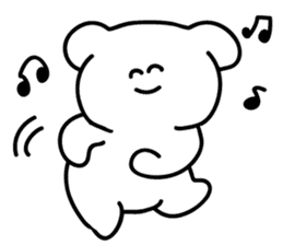 white bear sticker #901431