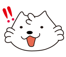 Milk of white cat sticker #901879