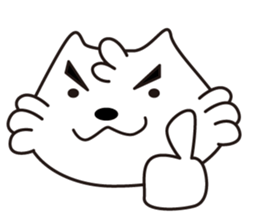 Milk of white cat sticker #901881