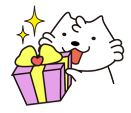 Milk of white cat sticker #901893