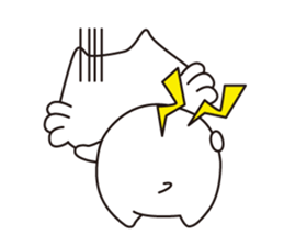 Milk of white cat sticker #901902