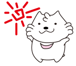 Milk of white cat sticker #901904