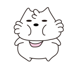 Milk of white cat sticker #901908