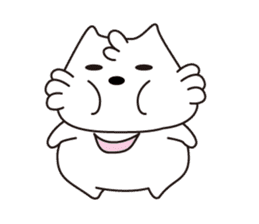Milk of white cat sticker #901908