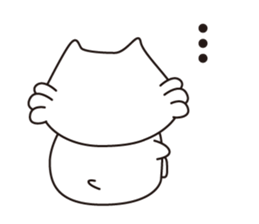 Milk of white cat sticker #901909