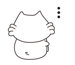 Milk of white cat sticker #901909