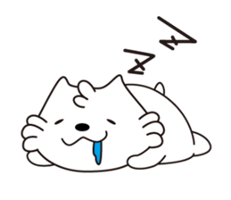 Milk of white cat sticker #901915