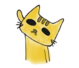 Yellow Cat sticker #903480