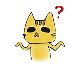 Yellow Cat sticker #903485