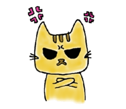 Yellow Cat sticker #903486