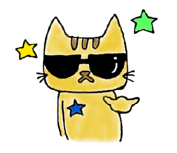 Yellow Cat sticker #903488
