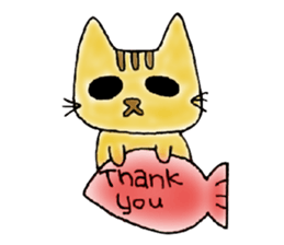 Yellow Cat sticker #903489