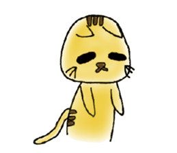 Yellow Cat sticker #903491